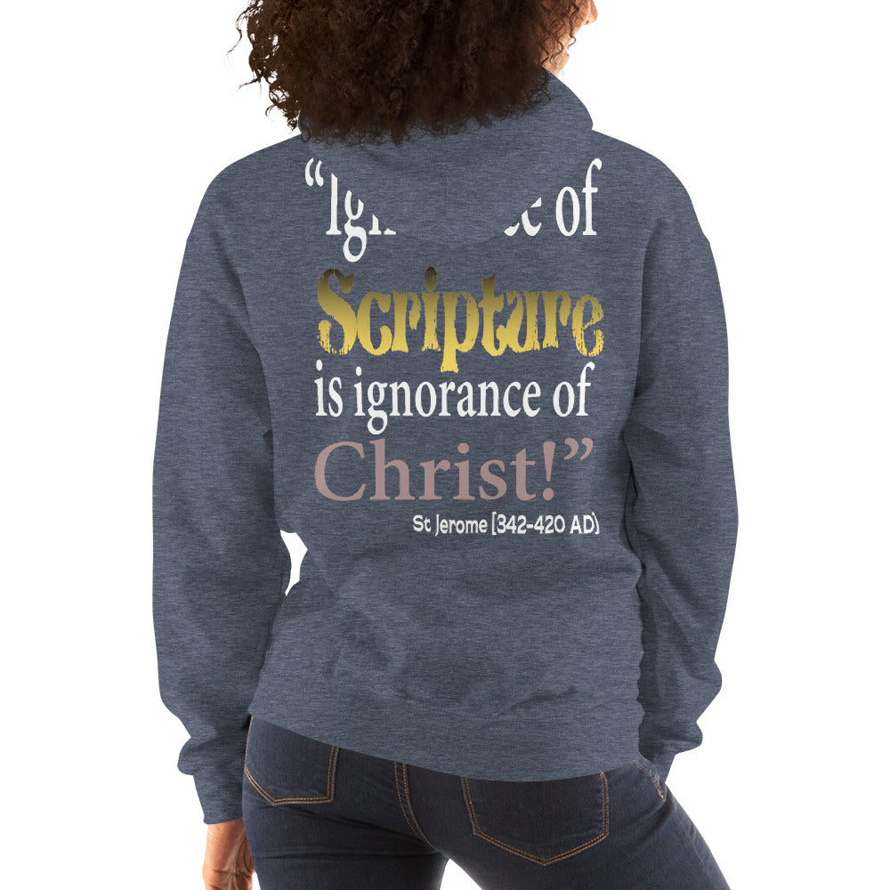 Ignorance of Scripture St Jerome Women's Hoodie