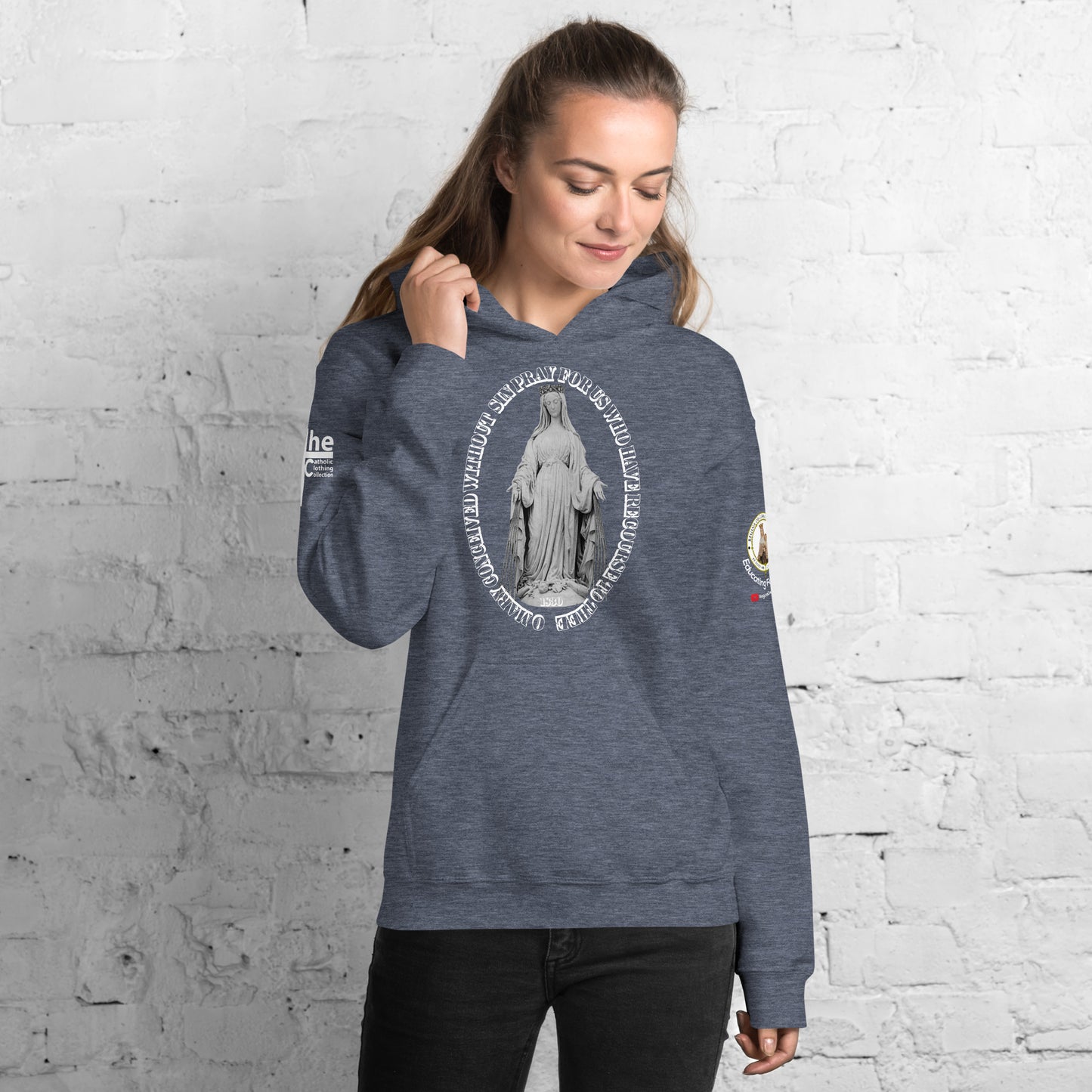 Miraculous Medal (coloured Hearts) Women's Hoodie