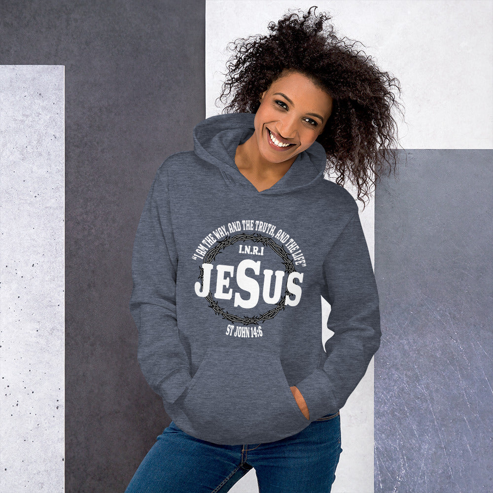 Jesus the Way, Truth and Light Women's Christian Hoodie