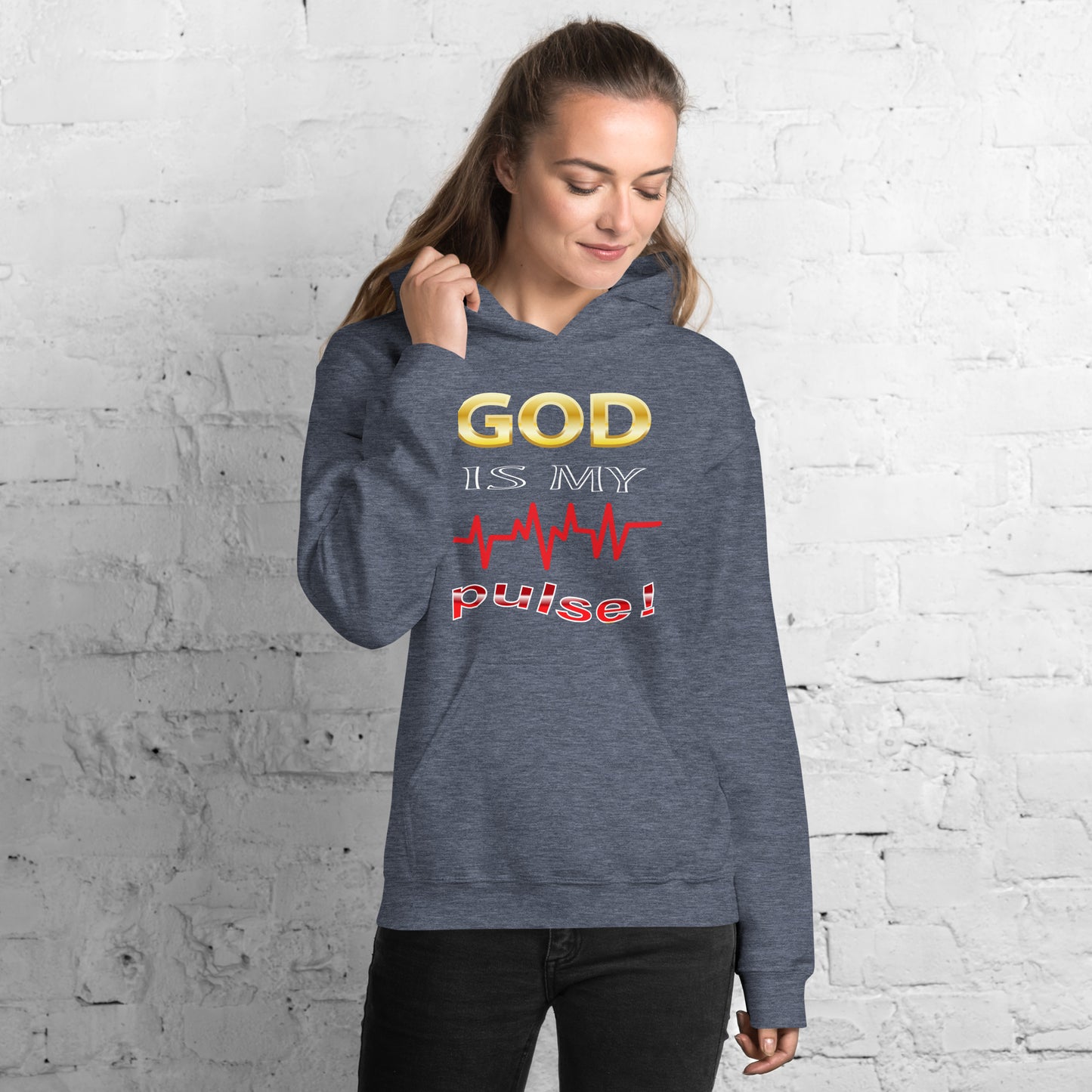 God Is My Pulse Women's Christian Hoodie