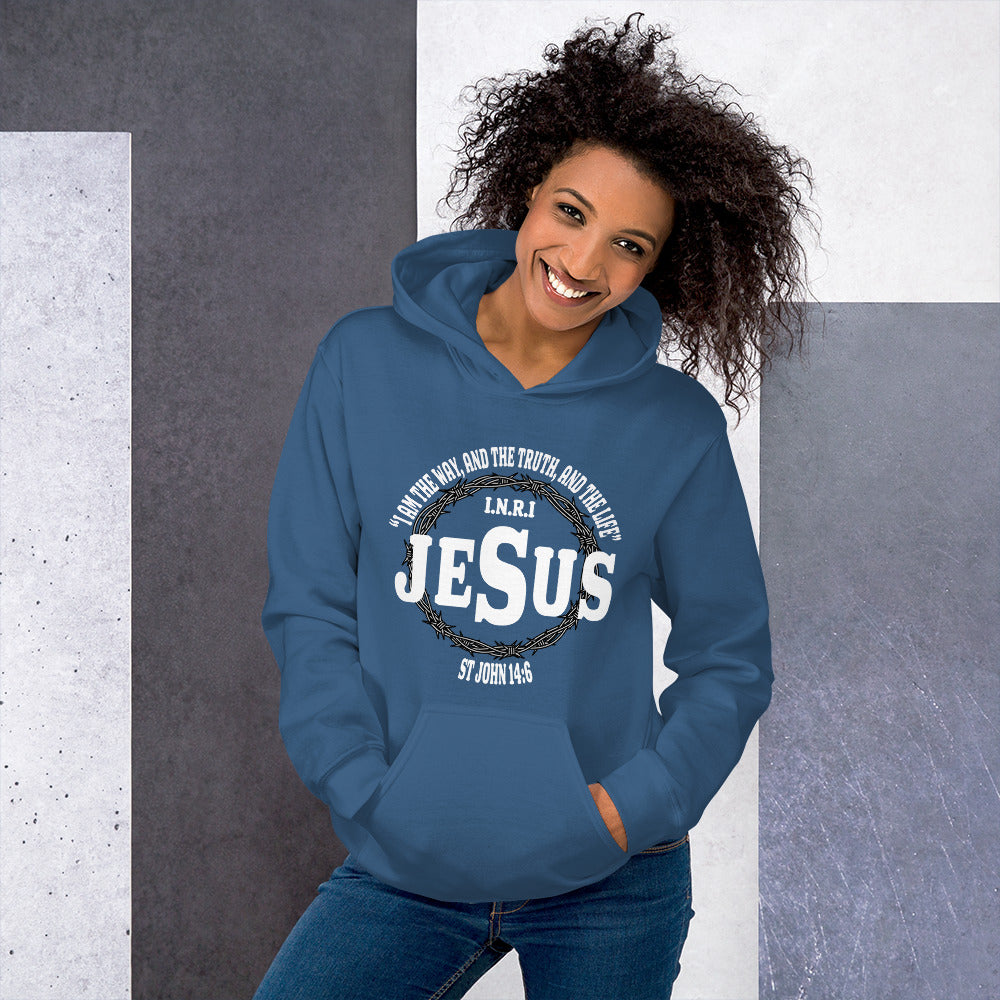 Jesus the Way, Truth and Light Women's Christian Hoodie
