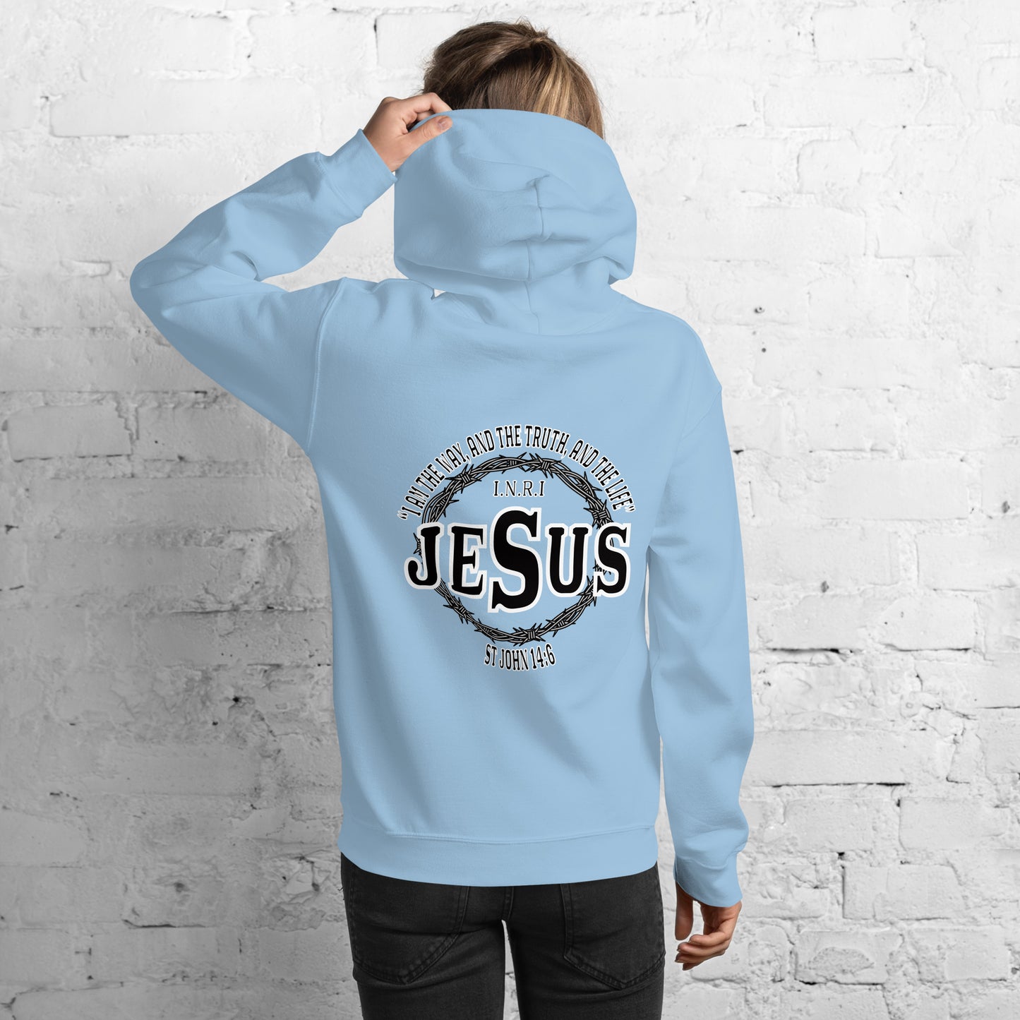 Jesus the Way, Truth and Light (Lighter Hoodies) Women's Hoodie