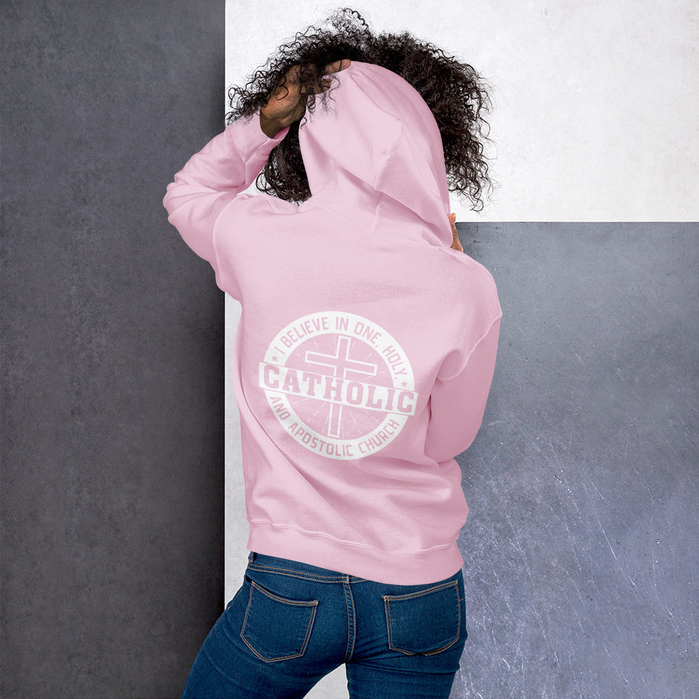 I Believe in One, Holy, Catholic and Apostolic Church women's Hoodie