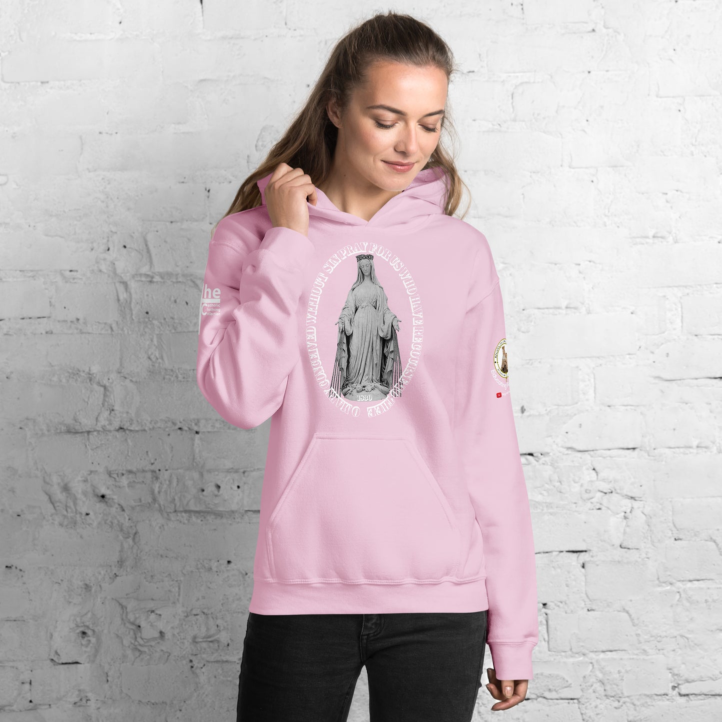 Miraculous Medal (coloured Hearts) Women's Hoodie