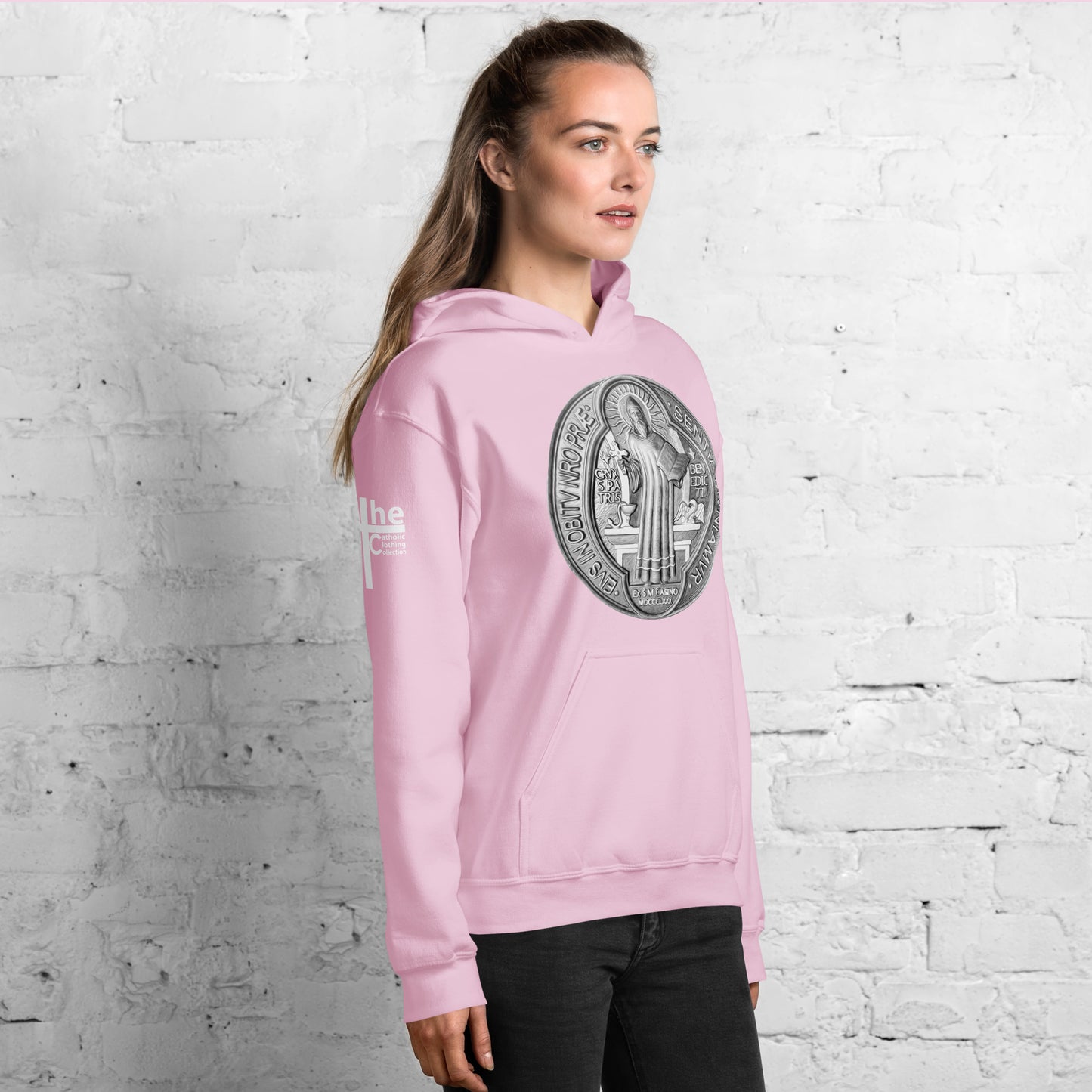 St Benedict Medal Women's Hoodie
