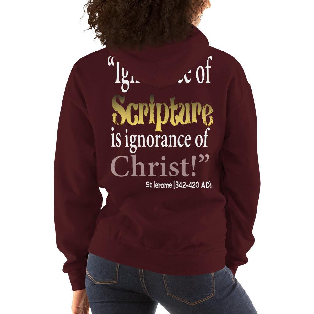 Ignorance of Scripture St Jerome Women's Hoodie