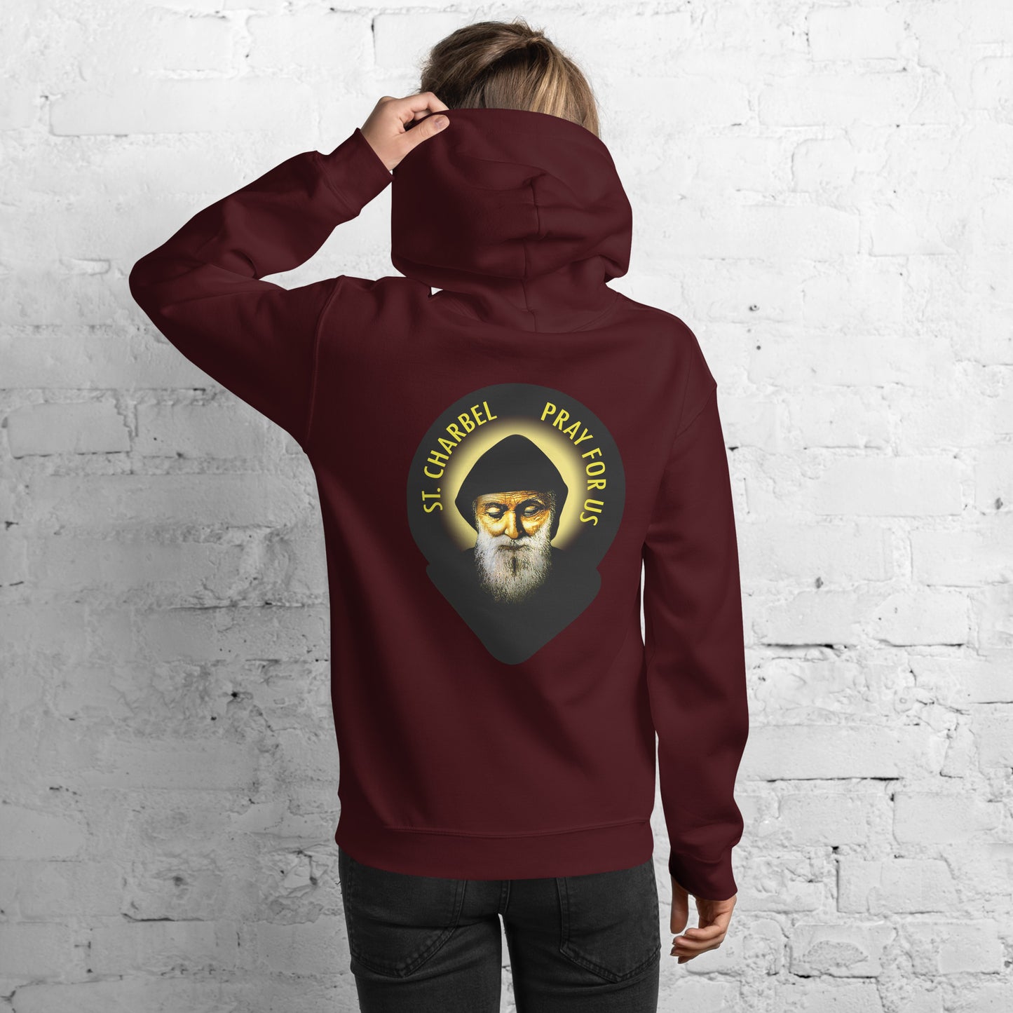 St Charbel Pray For Us Women's Hoodie