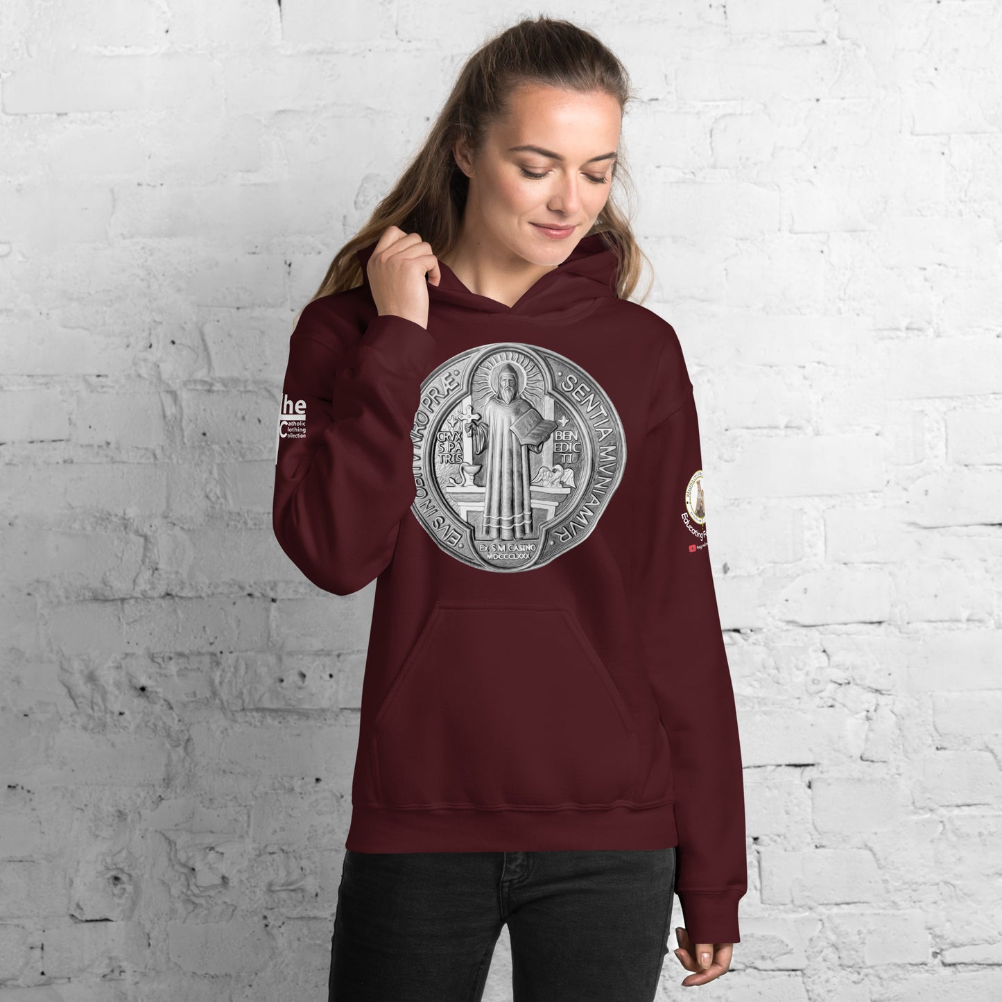 St Benedict Medal Women's Hoodie