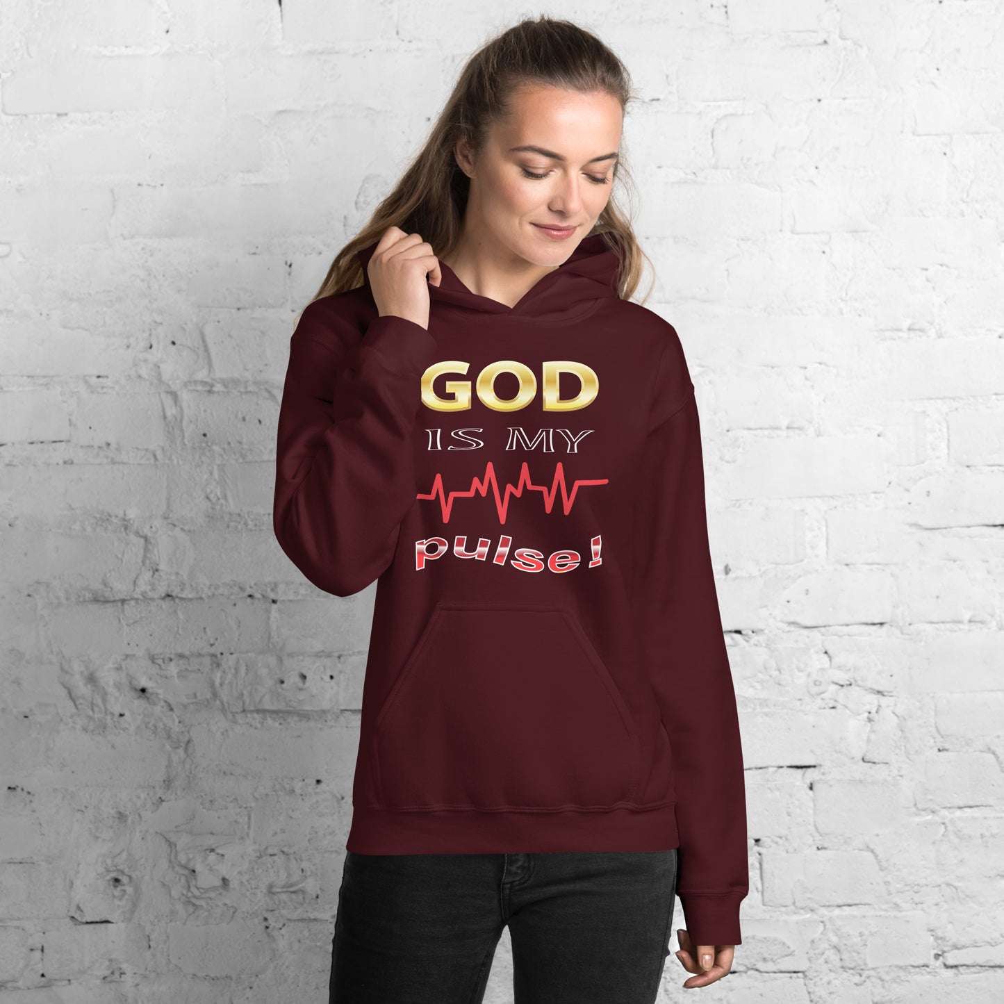God Is My Pulse Women's Christian Hoodie