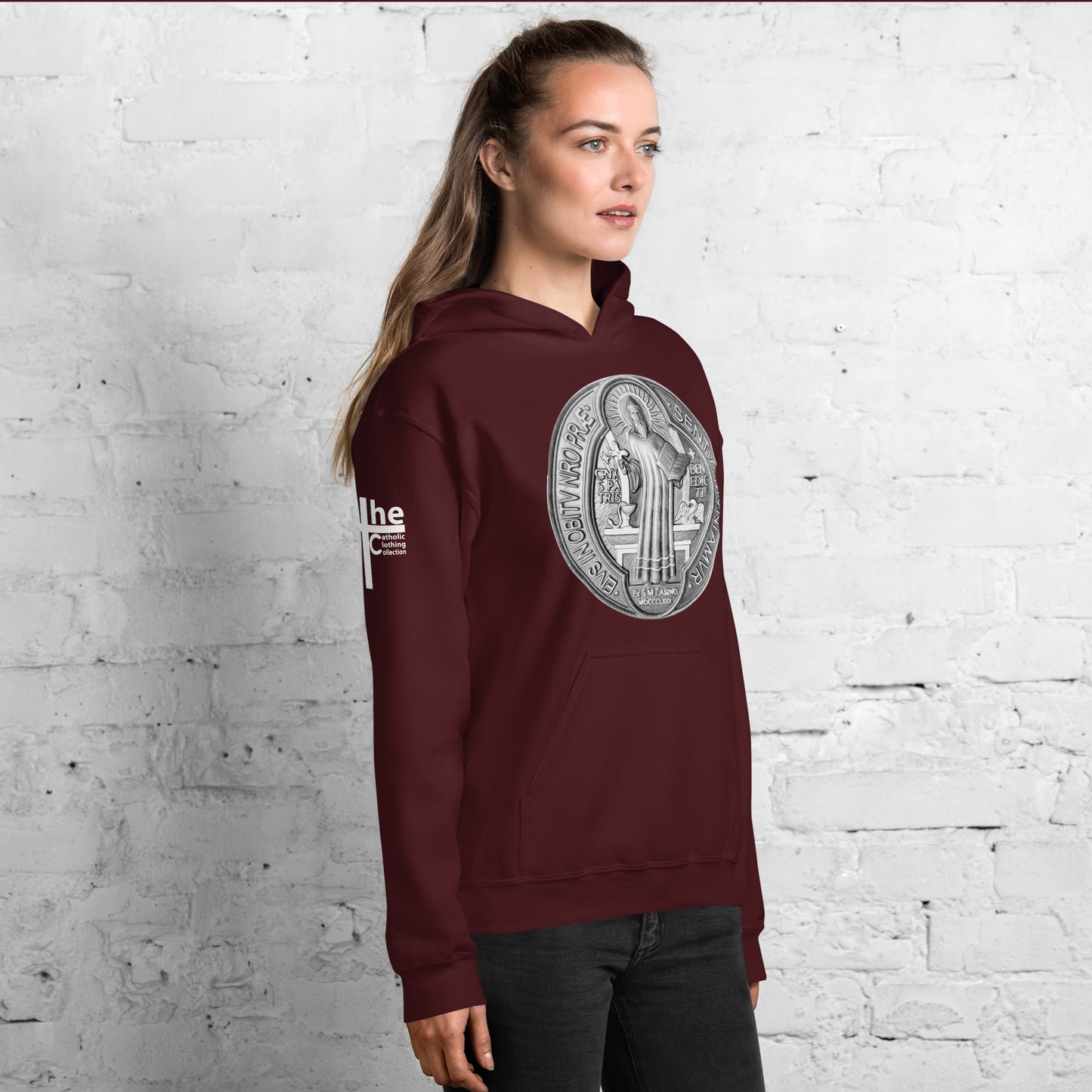 St Benedict Medal Women's Hoodie