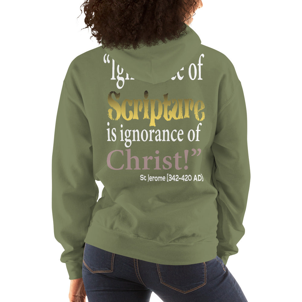 Ignorance of Scripture St Jerome Women's Hoodie