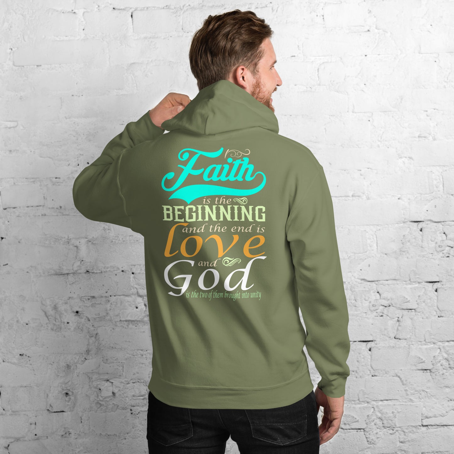 Faith and Love Men's Hoodie