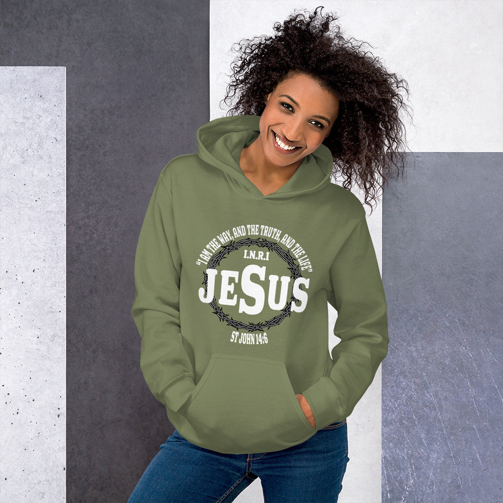 Jesus the Way, Truth and Light Women's Christian Hoodie