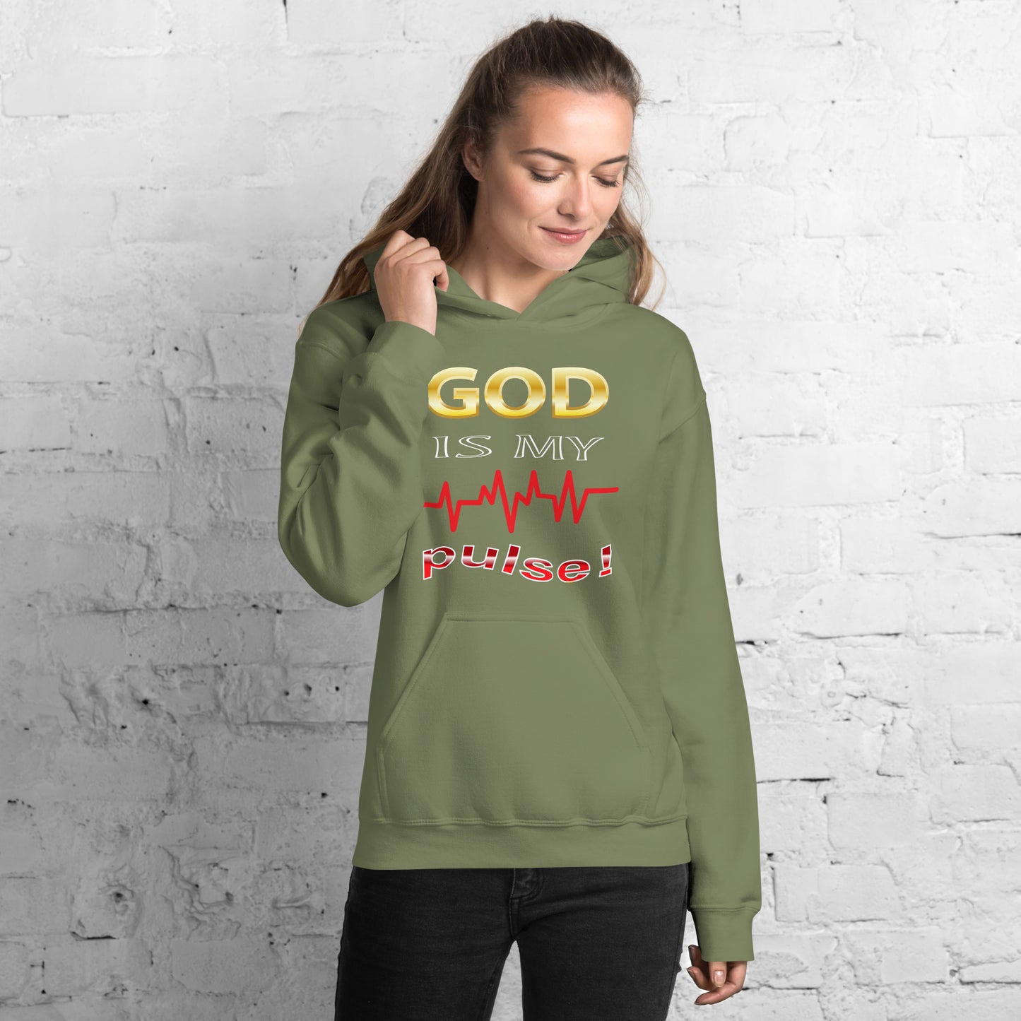 God Is My Pulse Women's Christian Hoodie