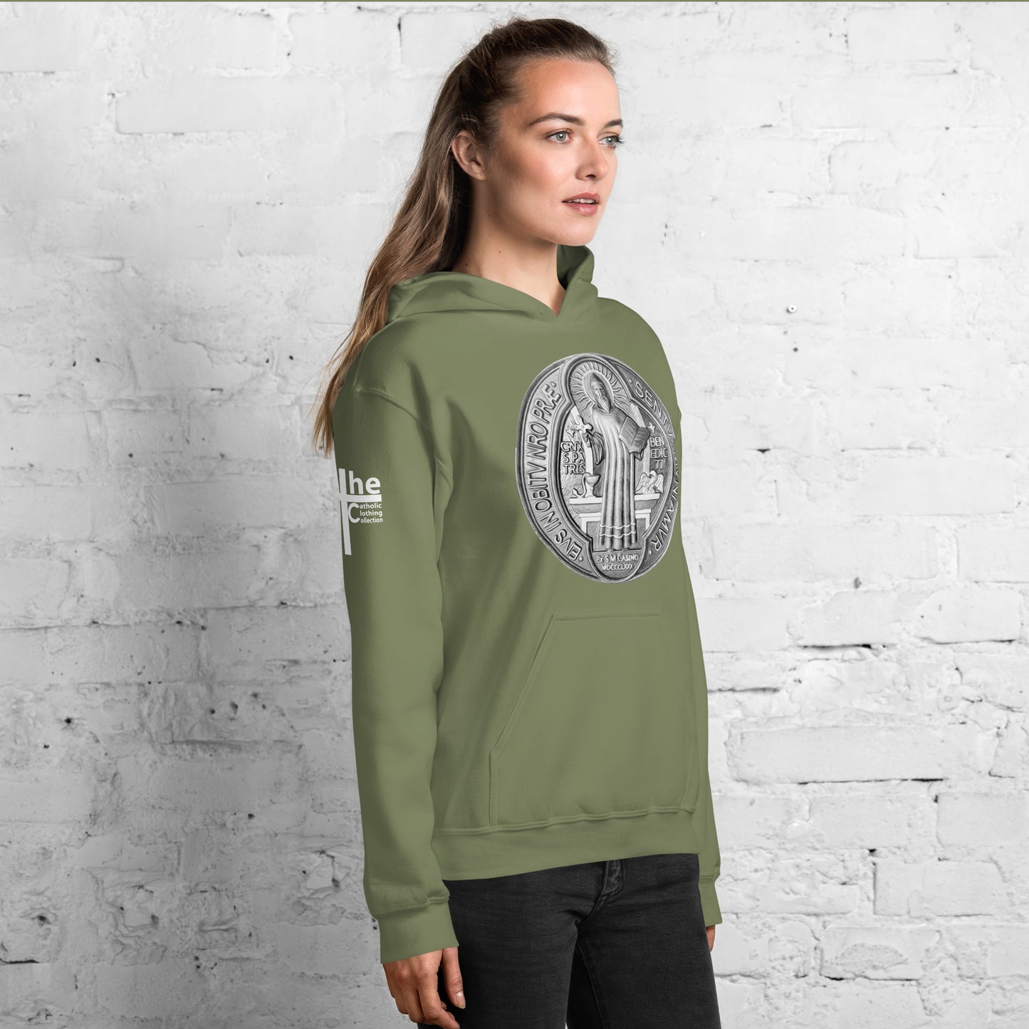 St Benedict Medal Women's Hoodie