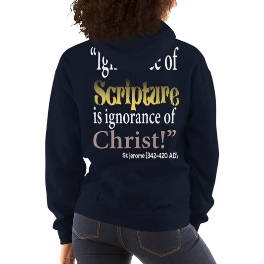 Ignorance of Scripture St Jerome Women's Hoodie