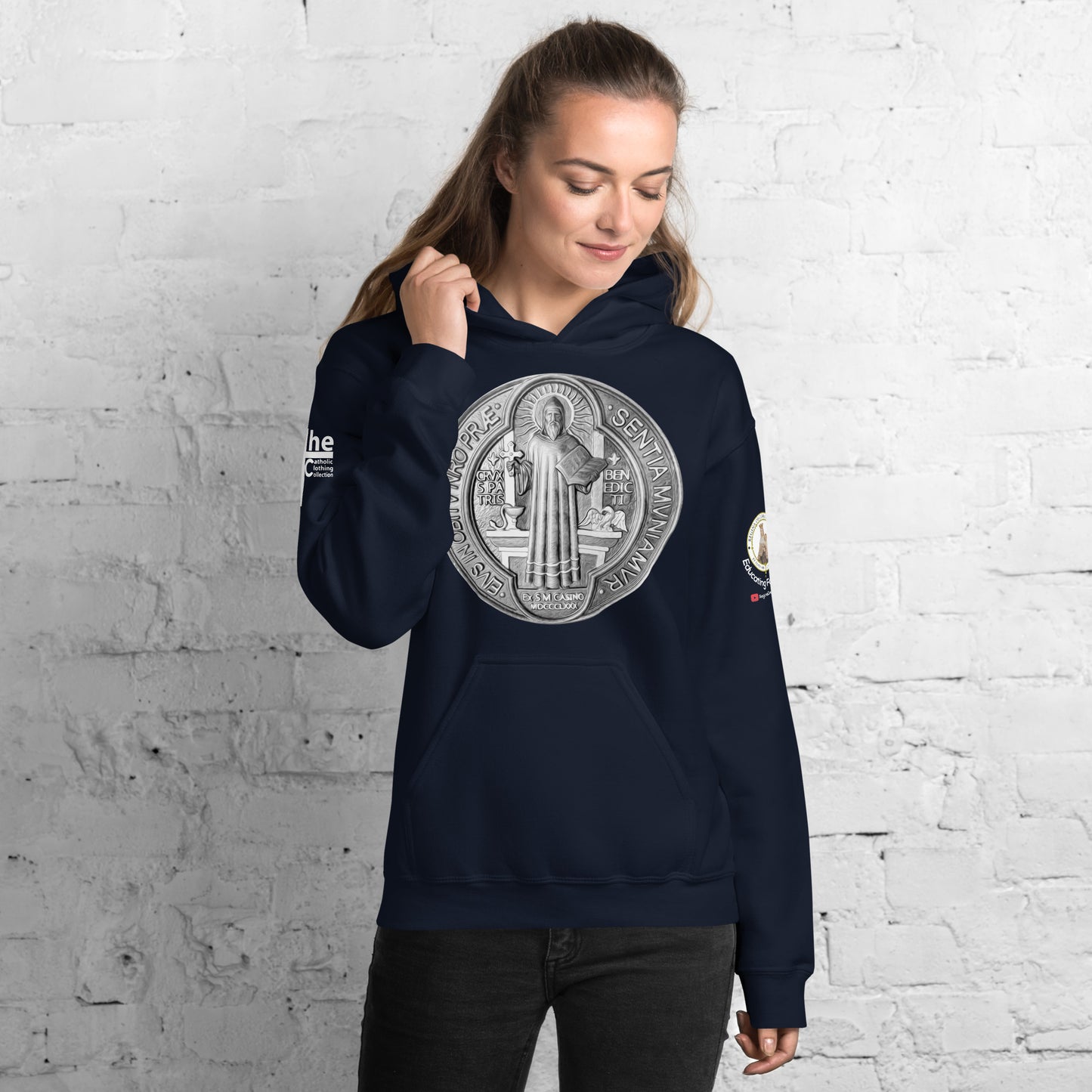 St Benedict Medal Women's Hoodie