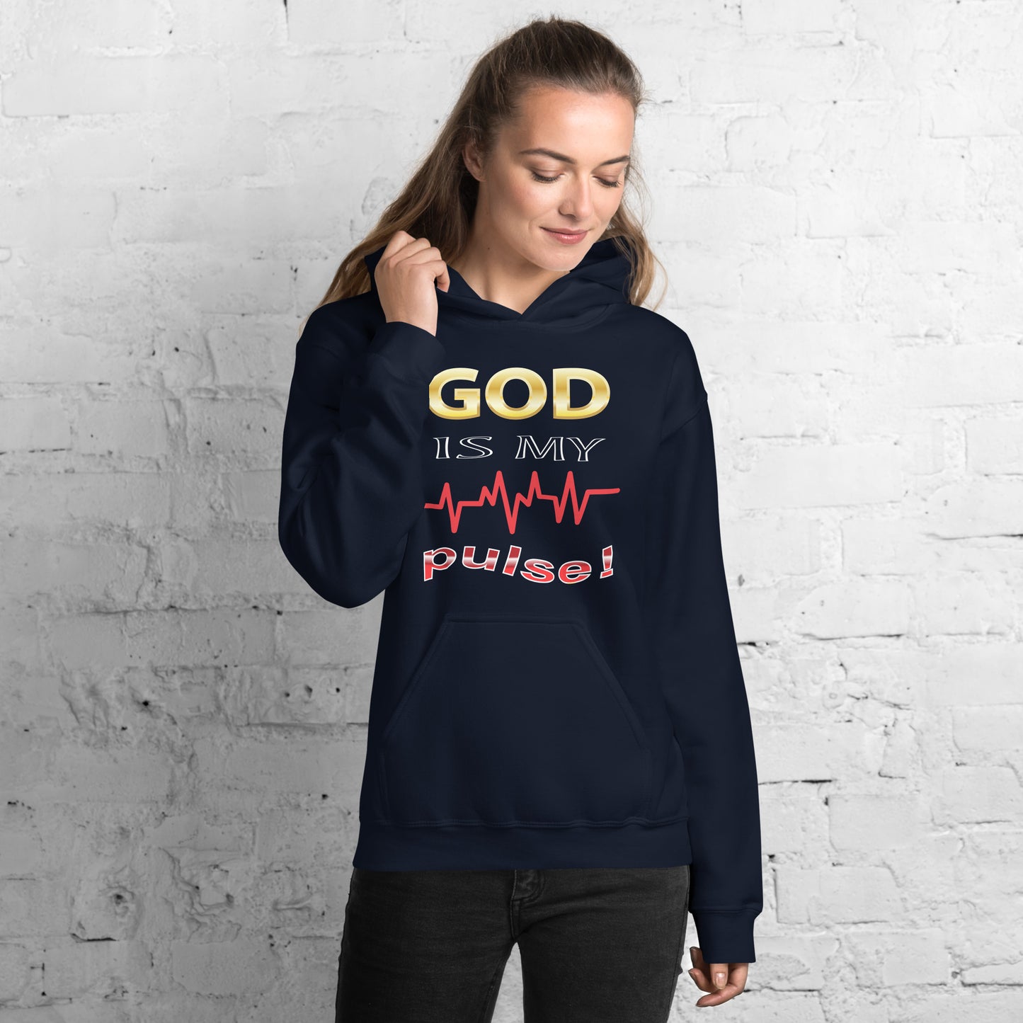 God Is My Pulse Women's Christian Hoodie