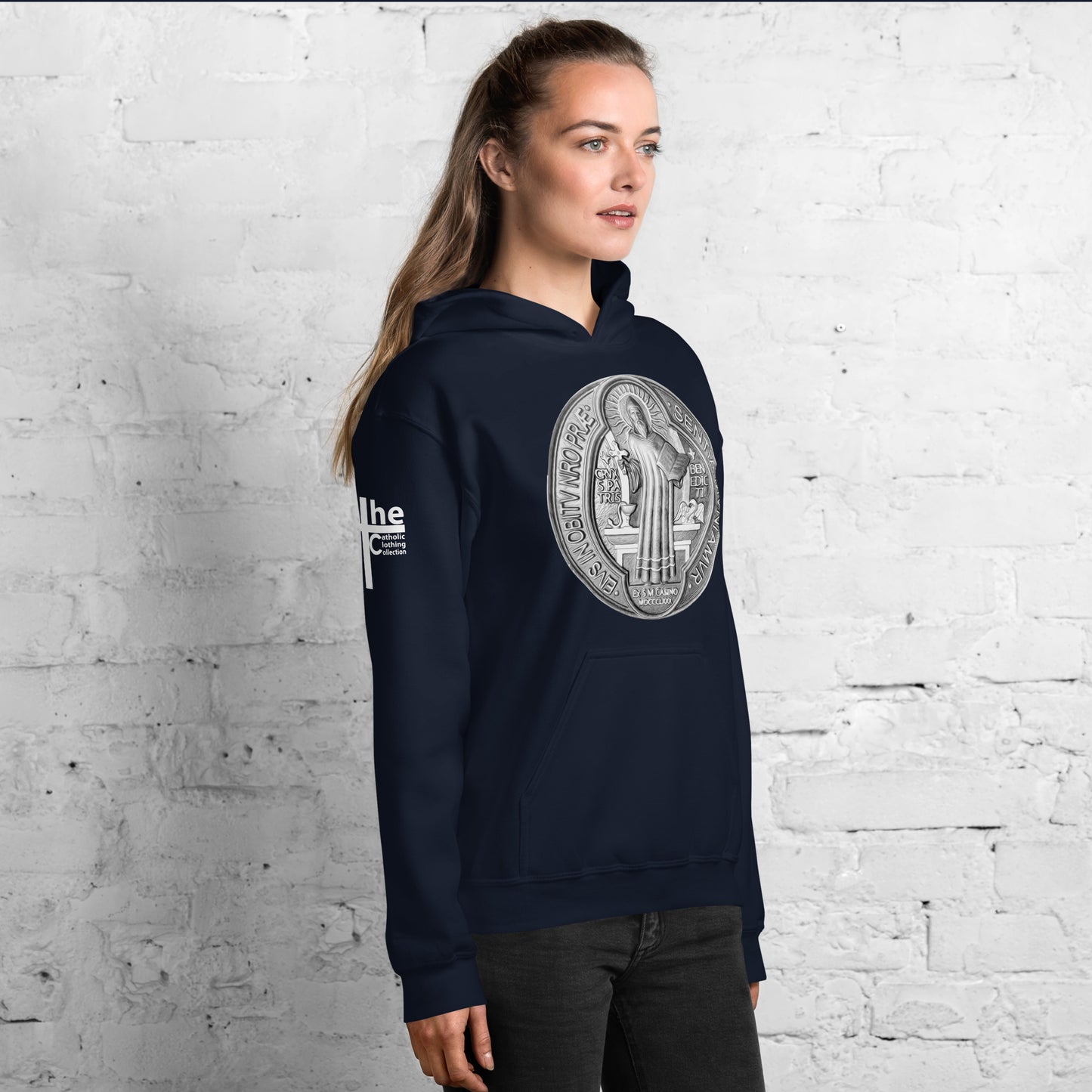 St Benedict Medal Women's Hoodie