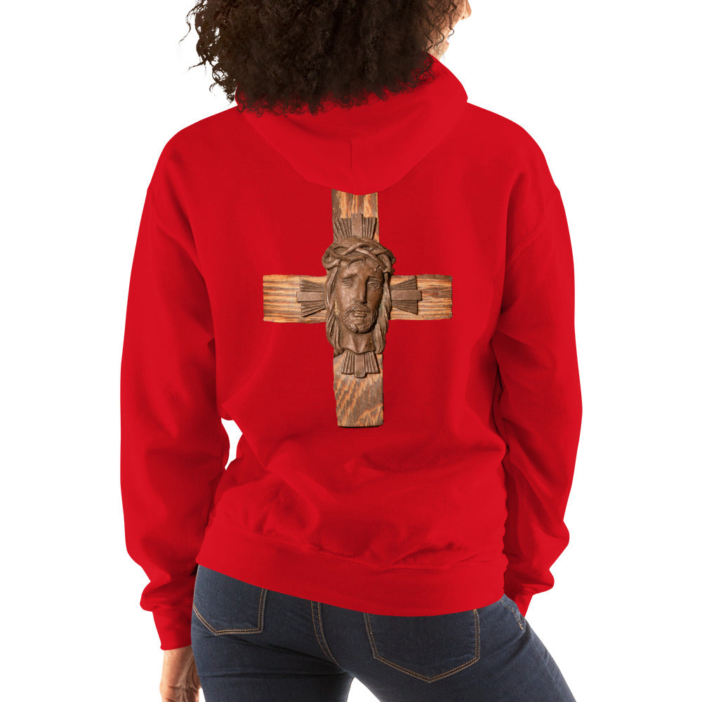 Face of Jesus on Cross Women's Hoodie
