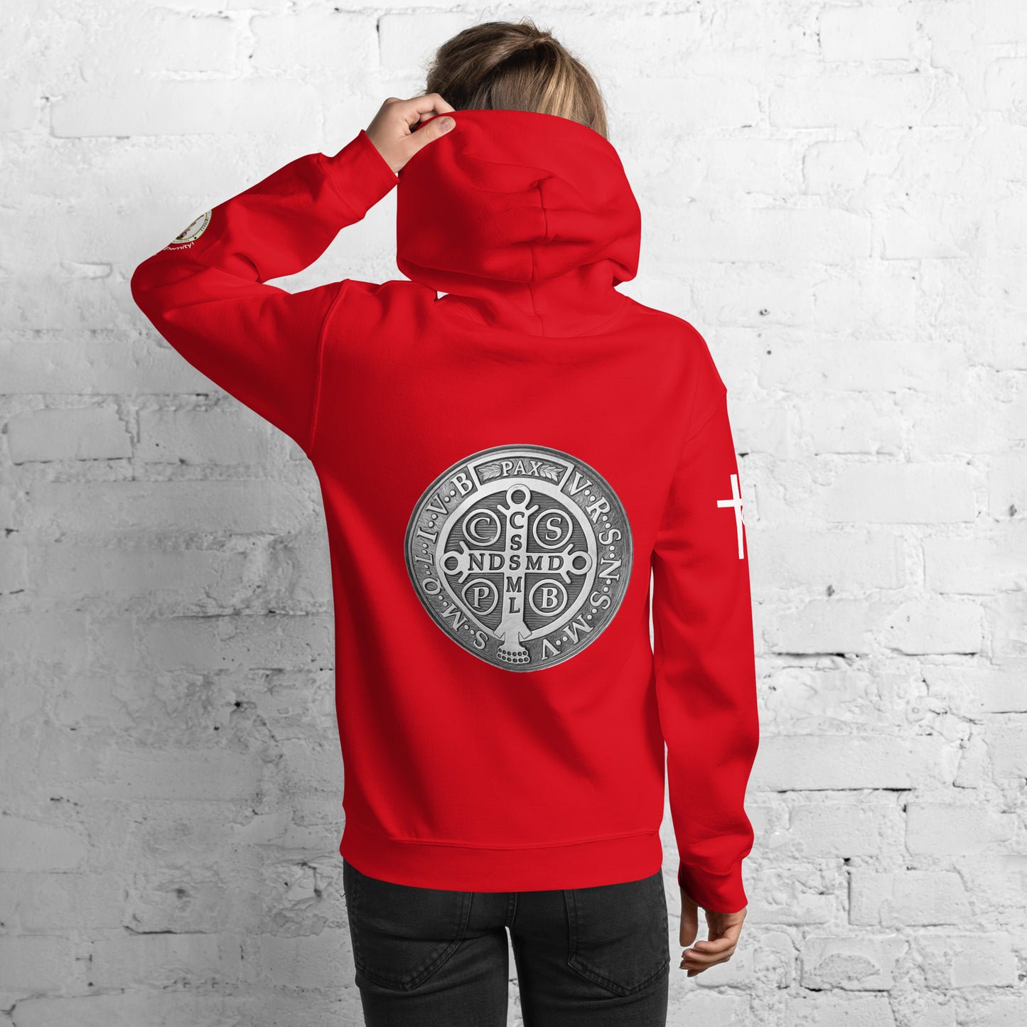 St Benedict Medal Women's Hoodie