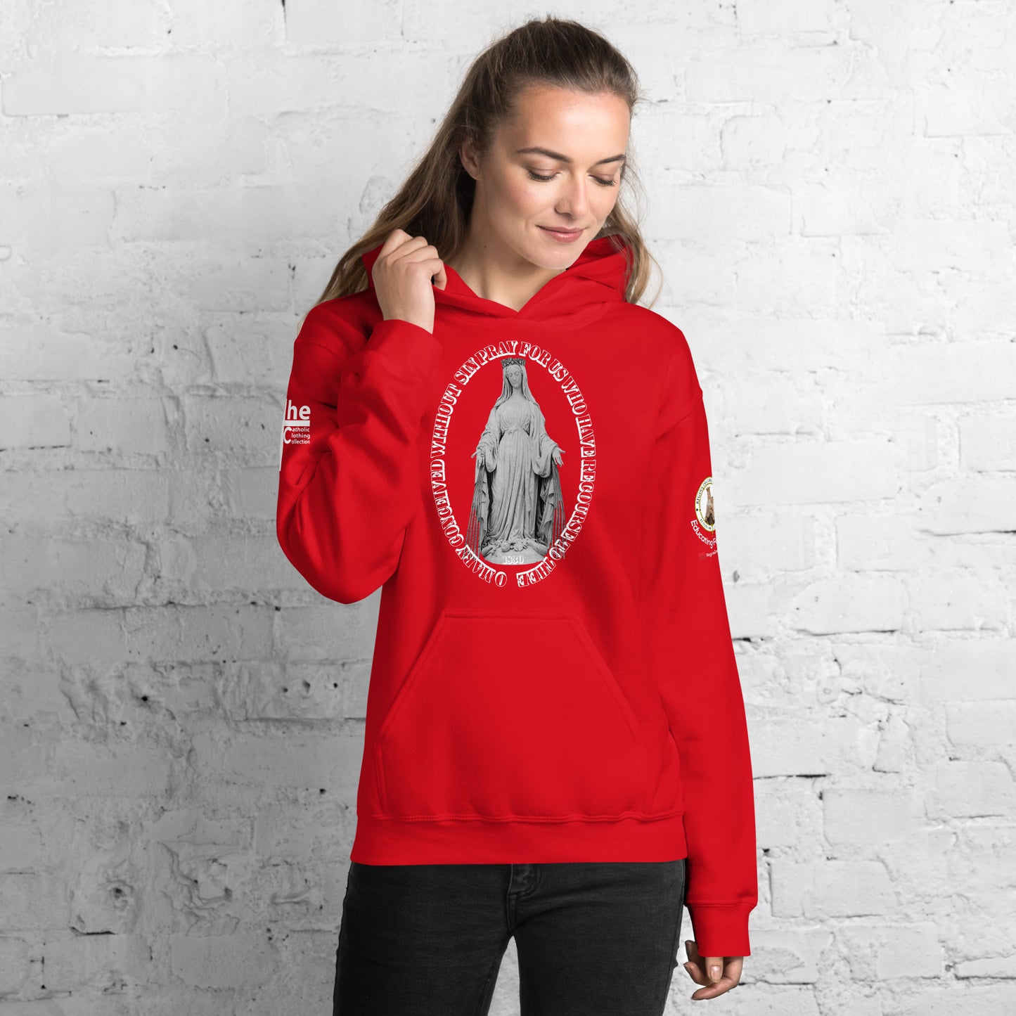 Miraculous Medal (coloured Hearts) Women's Hoodie