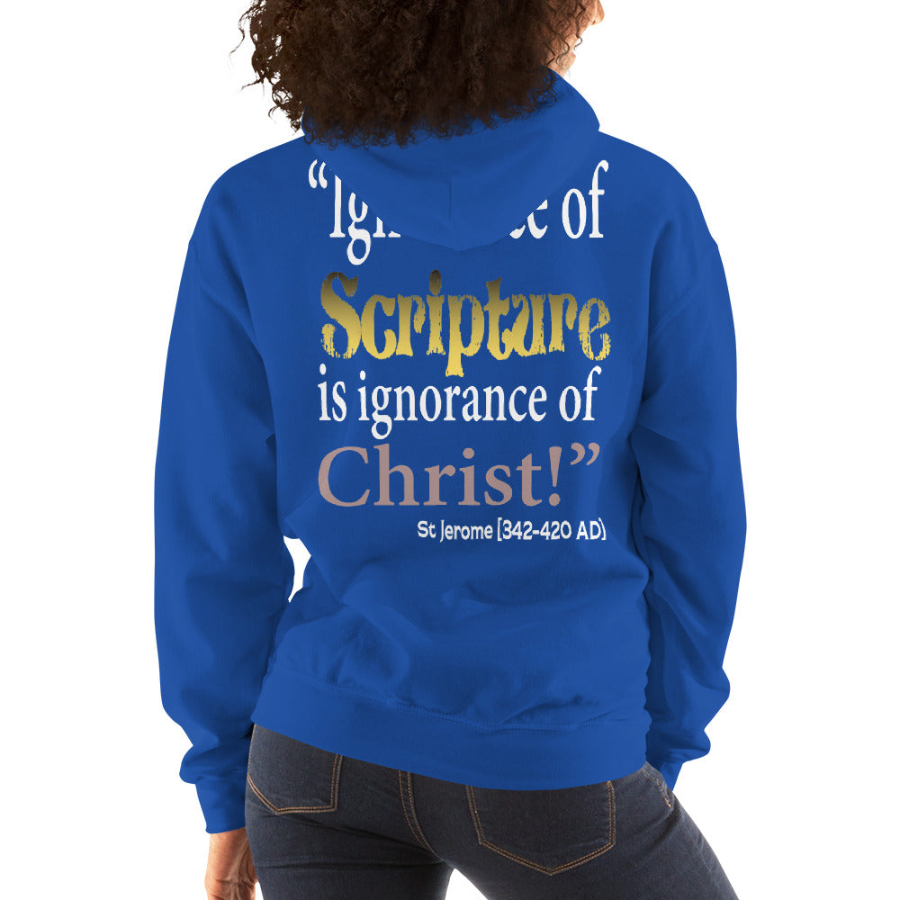 Ignorance of Scripture St Jerome Women's Hoodie