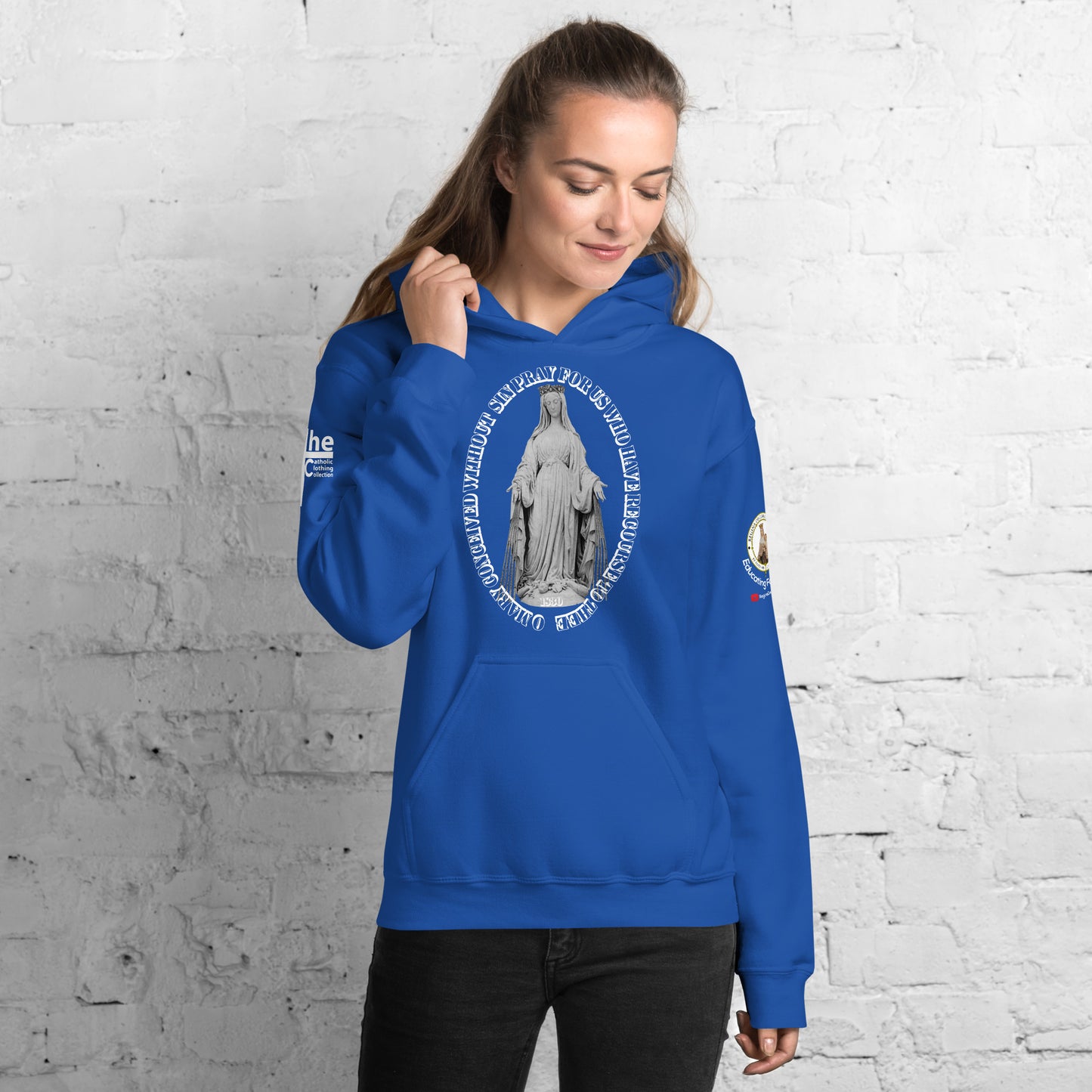Miraculous Medal (coloured Hearts) Women's Hoodie