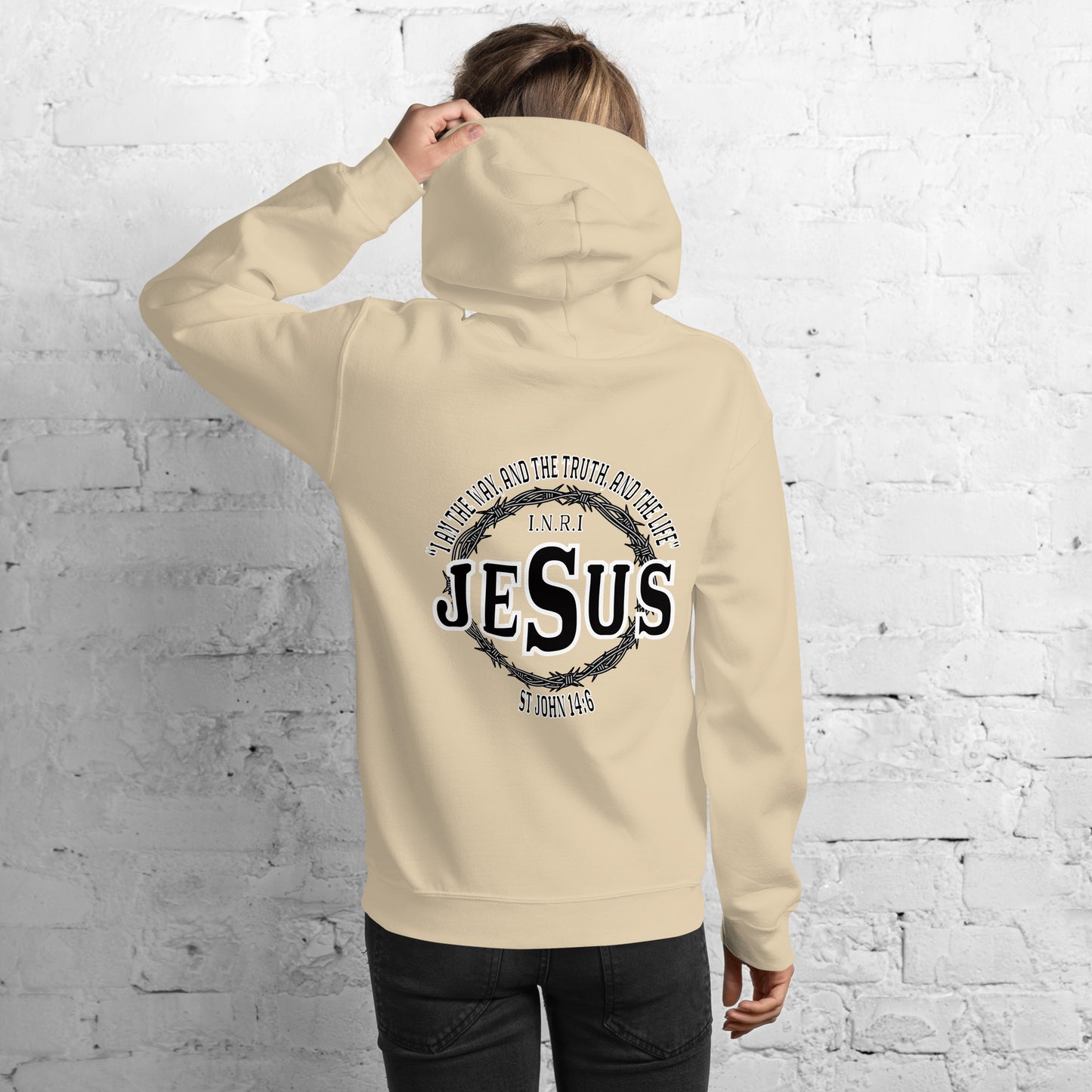 Jesus the Way, Truth and Light (Lighter Hoodies) Women's Hoodie