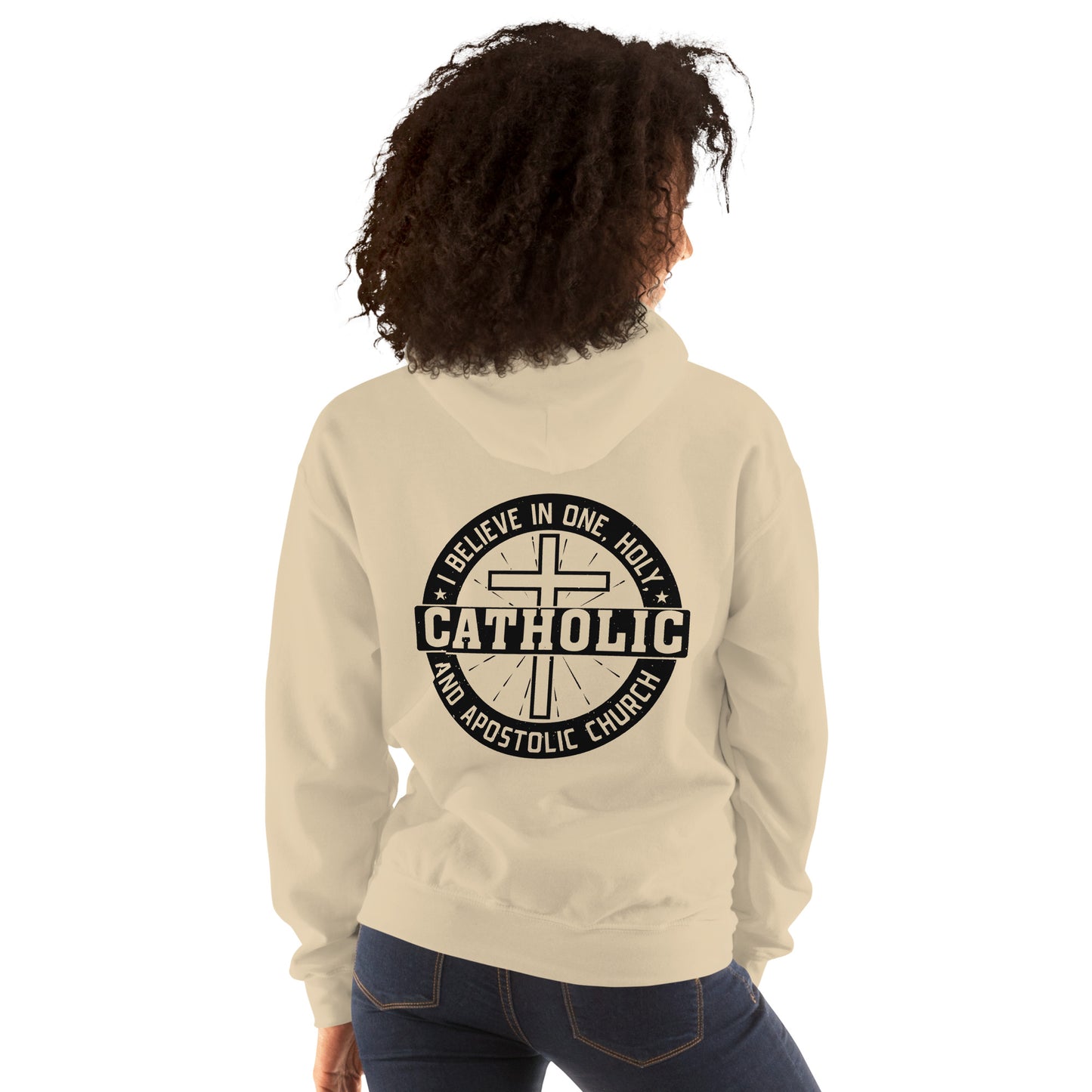 I Believe in One, Holy, Catholic and Apostolic Church women's Hoodie