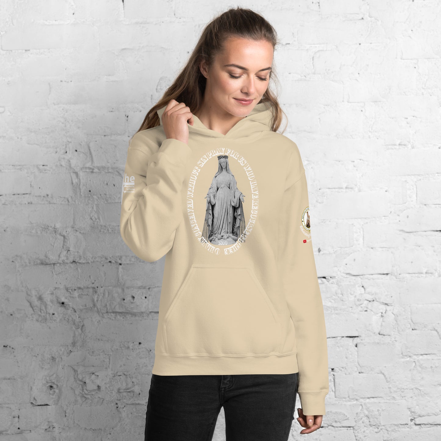 Miraculous Medal (coloured Hearts) Women's Hoodie