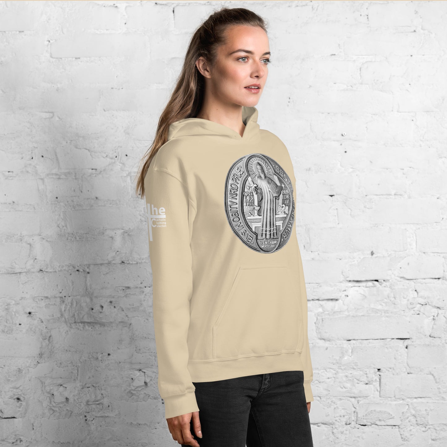 St Benedict Medal Women's Hoodie