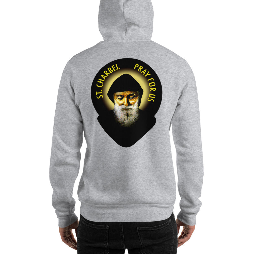 St Charbel Pray For Us Men's Hoodie