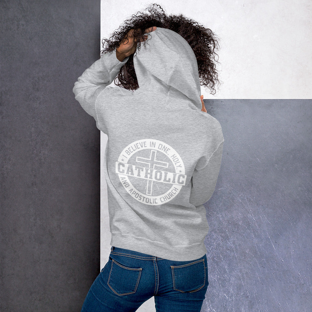 I Believe in One, Holy, Catholic and Apostolic Church women's Hoodie