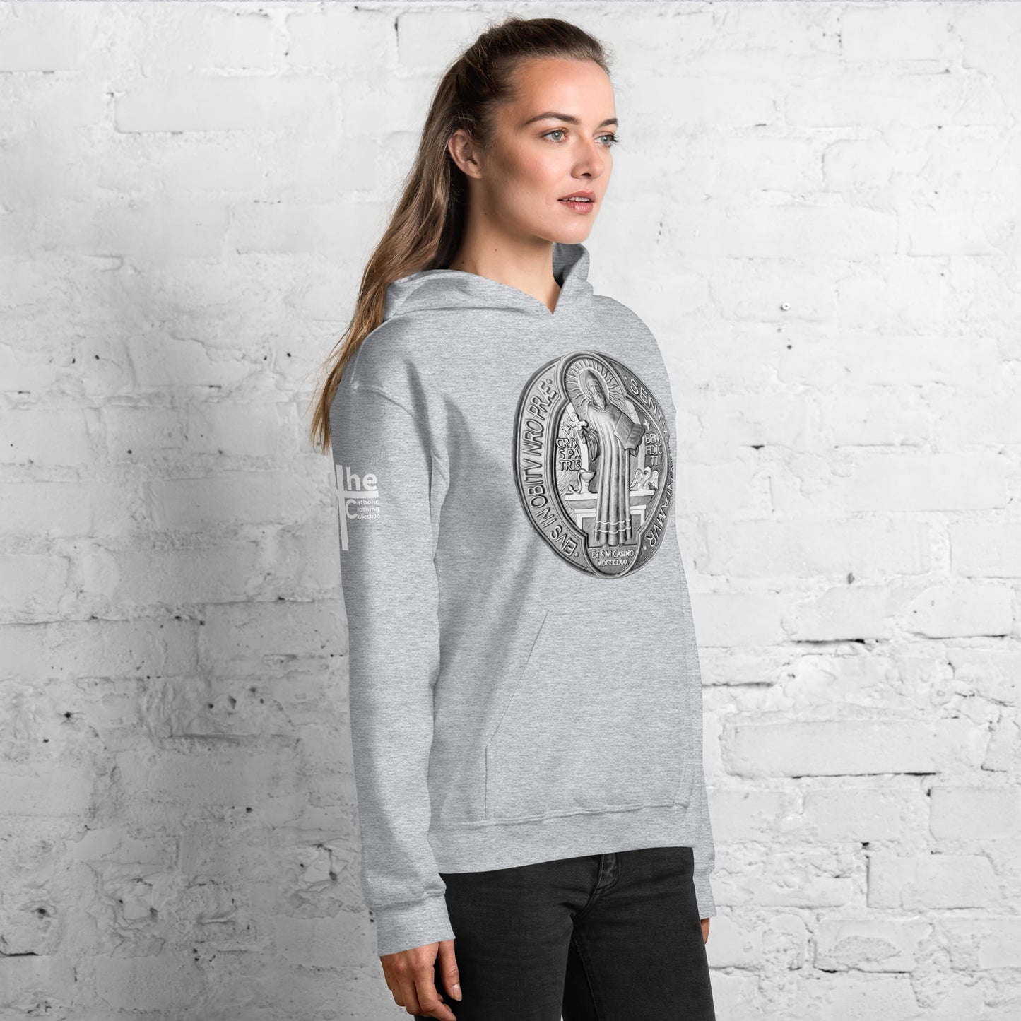 St Benedict Medal Women's Hoodie