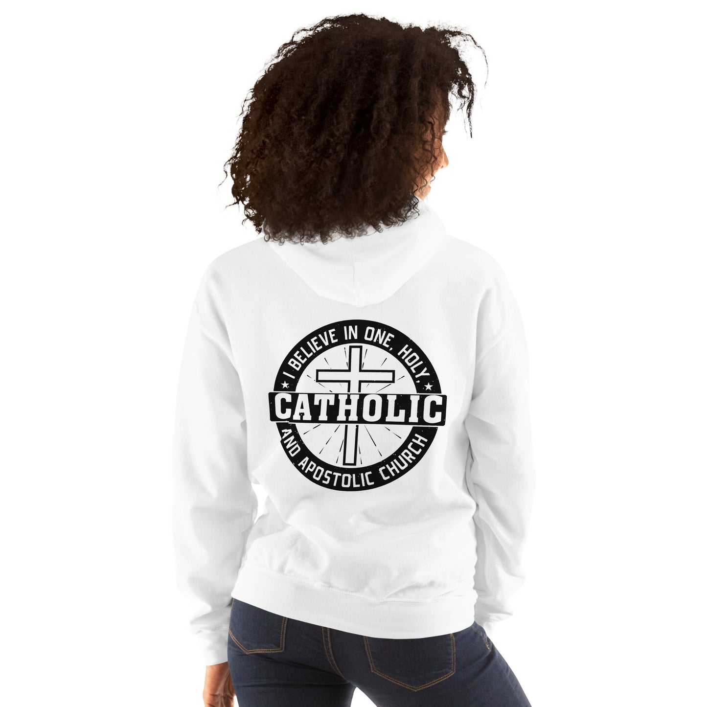 I Believe in One, Holy, Catholic and Apostolic Church women's Hoodie