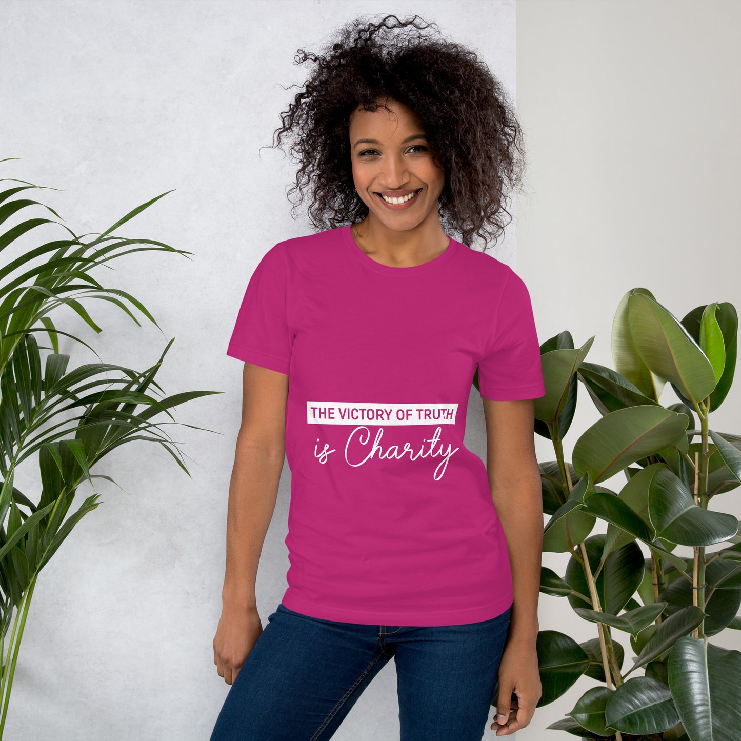 The Victory of Truth is Charity Women's Christian t-Shirt