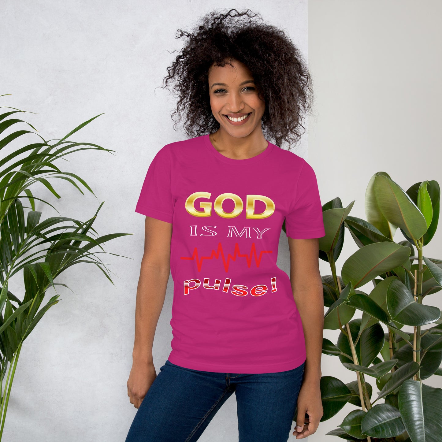 God Is My Pulse Women's Christian t-Shirt