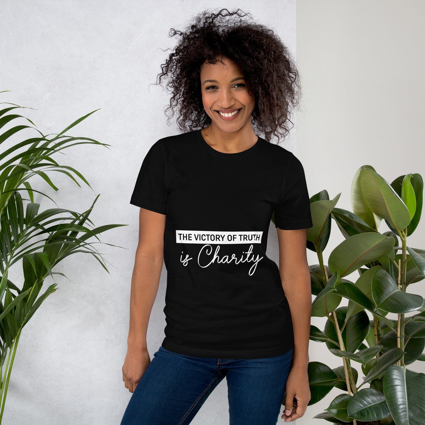 The Victory of Truth is Charity Women's Christian t-Shirt