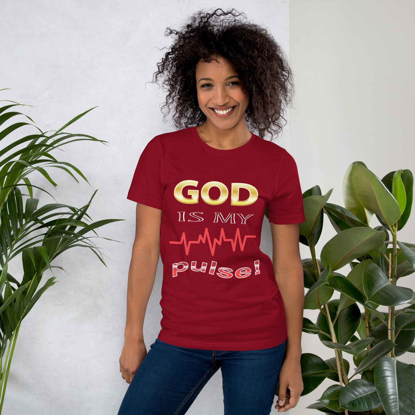 God Is My Pulse Women's Christian t-Shirt