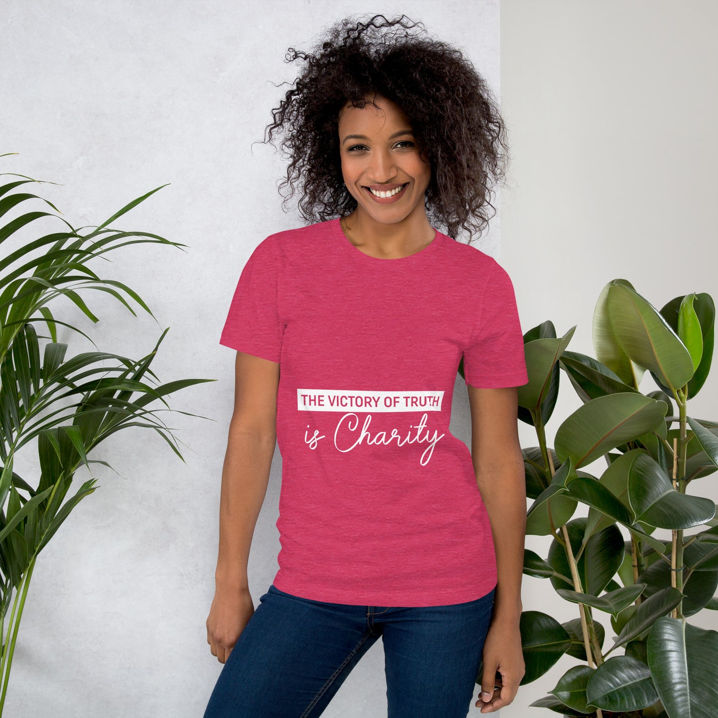 The Victory of Truth is Charity Women's Christian t-Shirt