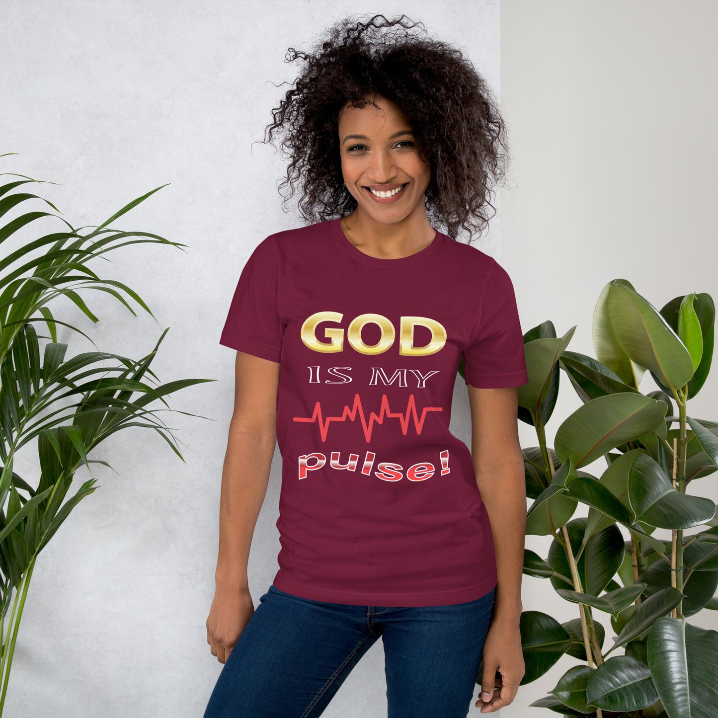 God Is My Pulse Women's Christian t-Shirt