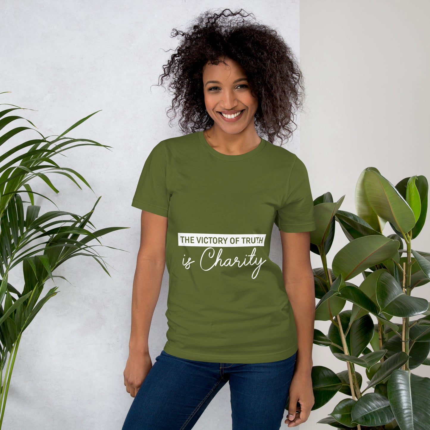 The Victory of Truth is Charity Women's Christian t-Shirt