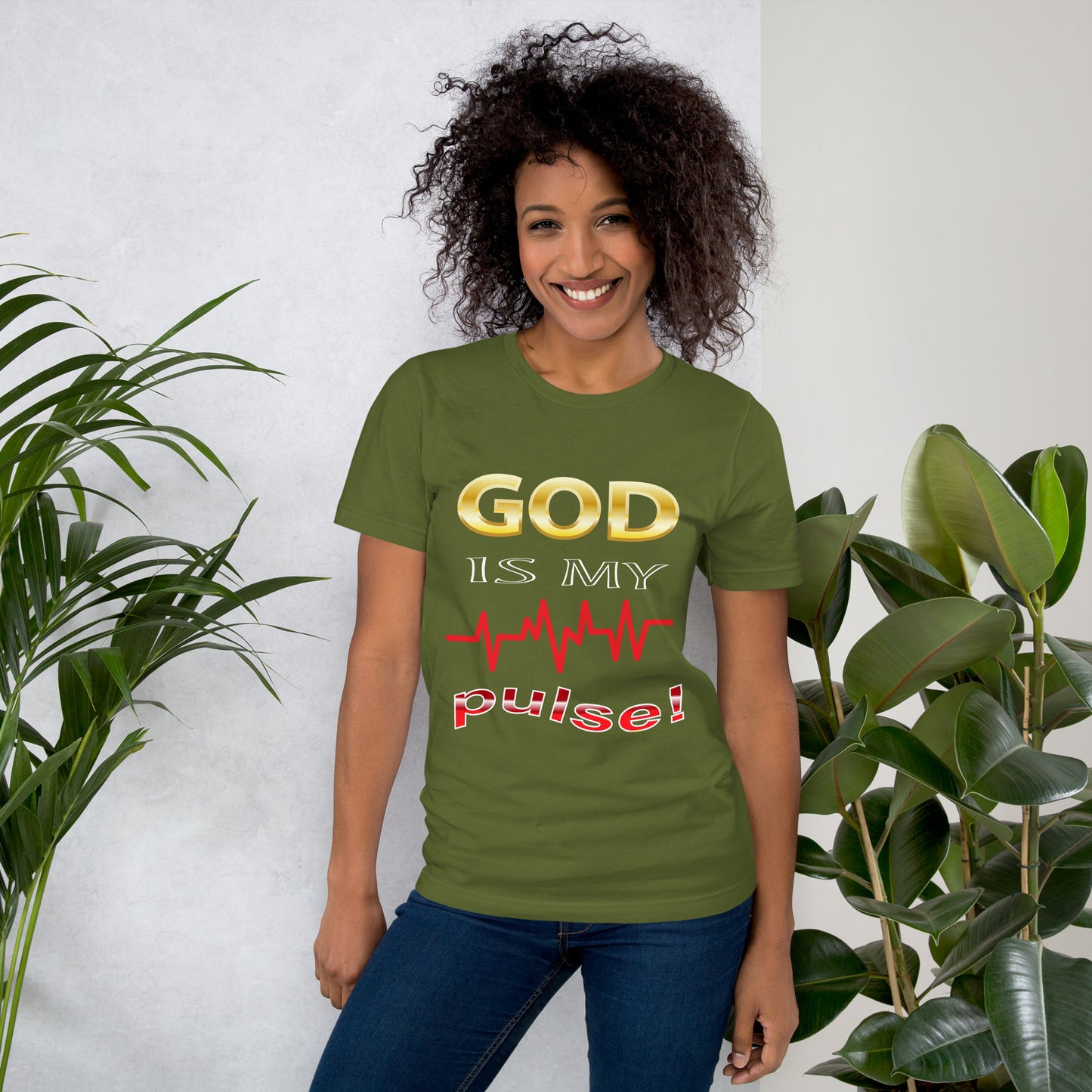God Is My Pulse Women's Christian t-Shirt