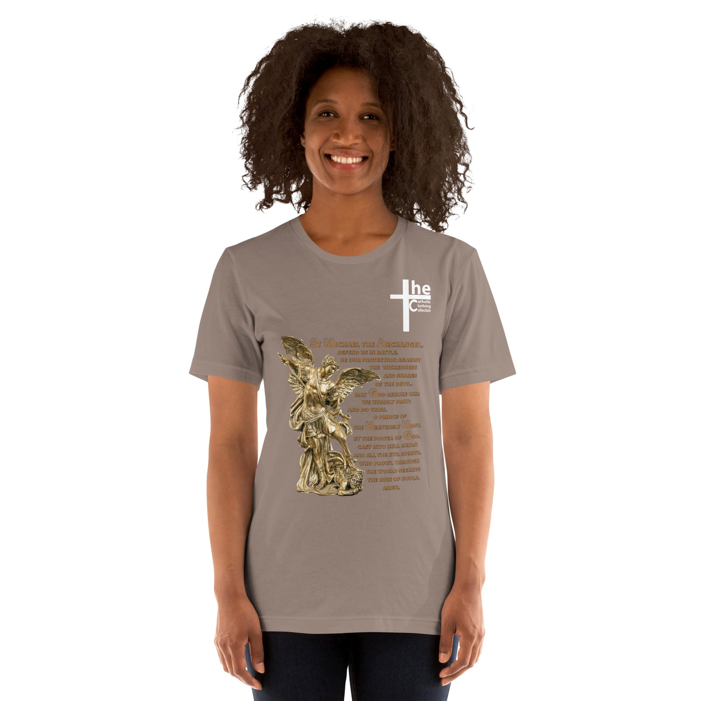St Michael Archangel with Prayer Women's t-Shirt