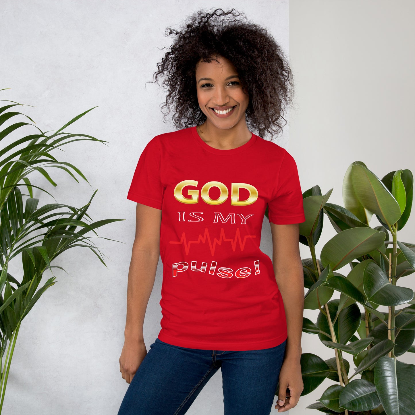 God Is My Pulse Women's Christian t-Shirt