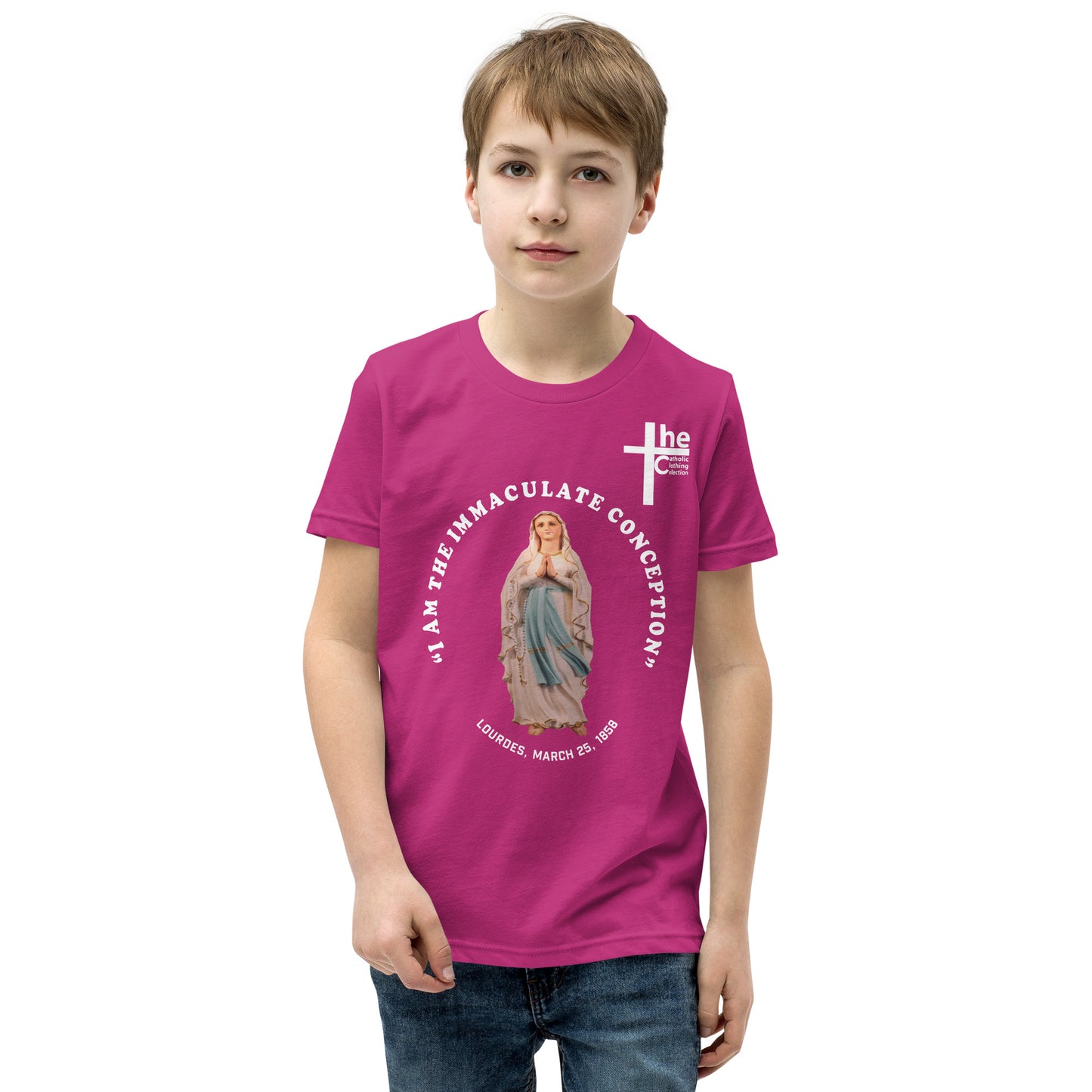 "I Am the Immaculate Conception" - Lourdes, France March 25, 1858 Children's t-Shirt