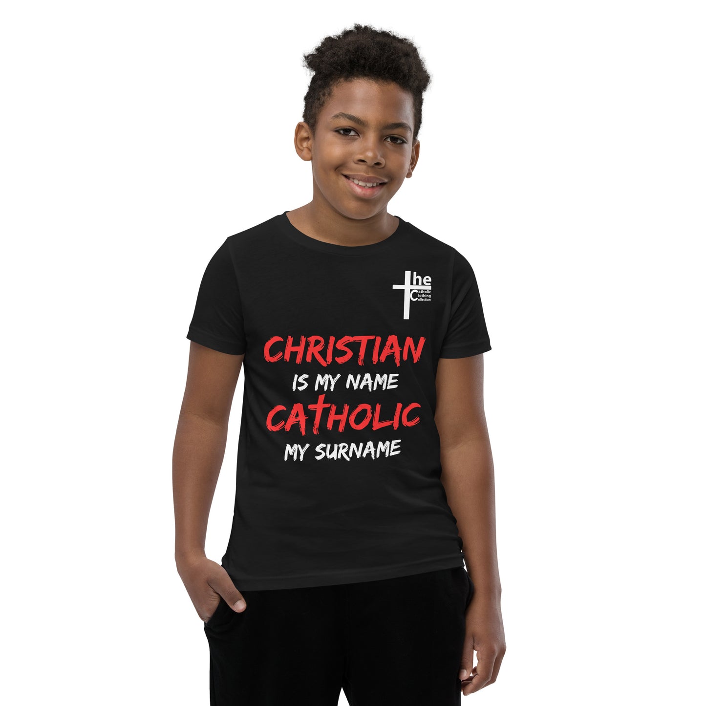 Christian is my Name, Catholic my Surname Children's t-Shirt