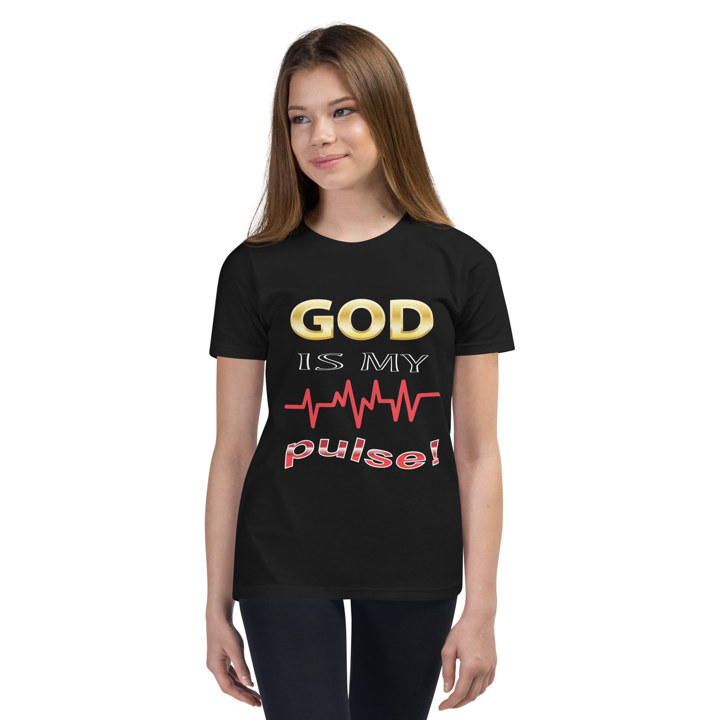 God Is My Pulse Children's Christian t-Shirt