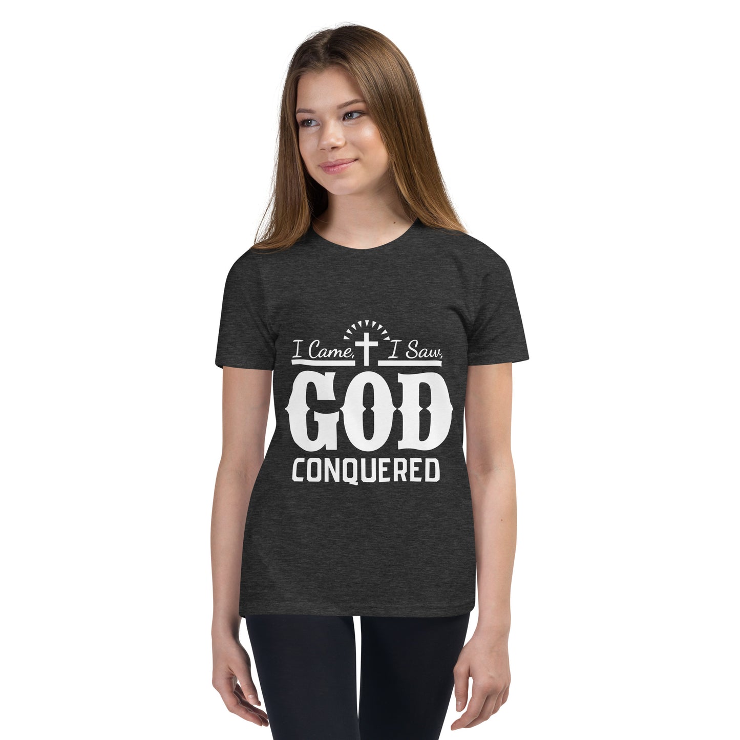 I Came I Saw God Conquered Children's Christian t-Shirt